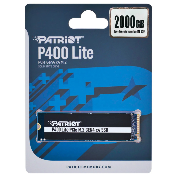 Накопичувач SSD M.2 Patriot P400 Lite 2TB NVMe 2280 PCIe 4.0 3D TLC