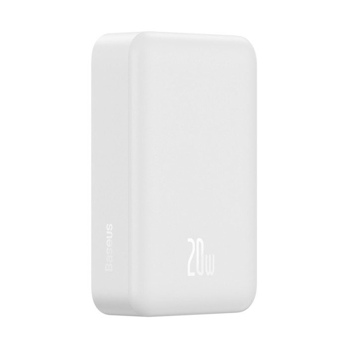 Зовнішній акумулятор Baseus Magnetic Mini Wireless Fast Charge Power Bank 20000mAh 20W White