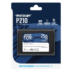 Накопичувач SSD Patriot P210 256GB 2.5" 7mm SATAIII 3D QLC