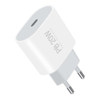 Мережевий зарядний пристрій WUW-C178 1Type-C PD20W  white