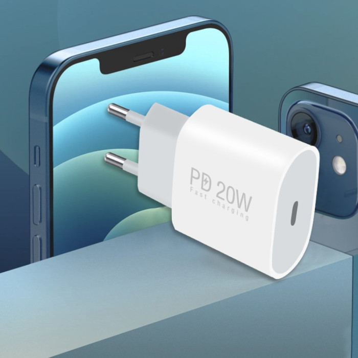 Мережевий зарядний пристрій WUW-C178 1Type-C PD20W white