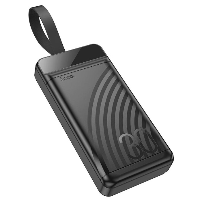 Зовнішній акумулятор HOCO J123B Element 22.5W+PD20W fully compatible power bank with digital display(30000mAh) Black