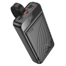 Зовнішній акумулятор HOCO J123B Element 22.5W+PD20W fully compatible power bank with digital display(30000mAh) Black