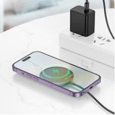 Бездротовий зарядний пристрій HOCO CW52 Enjoy magnetic wireless fast charging Black