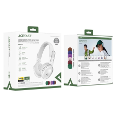 Бездротові накладні навушники ACEFAST H7 active noise reduction wireless headset Pearl white