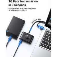 USB-хаб UGREEN CR113 USB 3.0 Hub  1m (Black) (UGR-20291)
