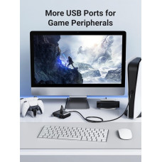 USB-хаб UGREEN CR113 USB 3.0 Hub  1m (Black) (UGR-20291)