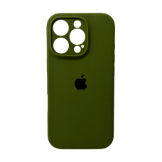 Чохол для смартфона Silicone Full Case AA Camera Protect for Apple iPhone 16 Pro 29,Army Green
