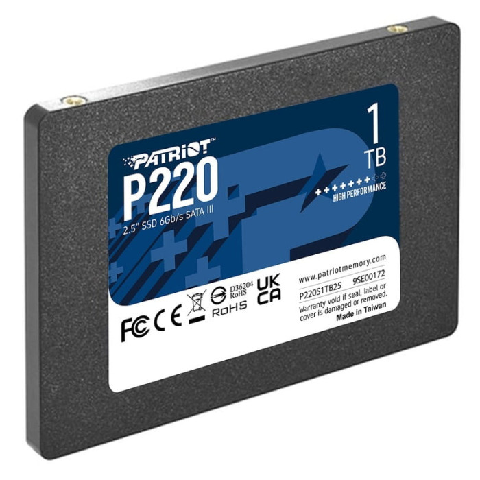 Накопичувач SSD Patriot P220 1TB 2.5" 7mm SATAIII
