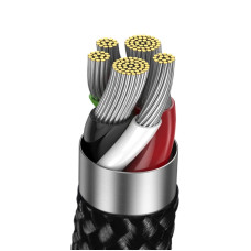 Кабель Baseus Explorer Series Auto Power-Off Fast Charging Data Cable Type-C to IP 20W 1m Black