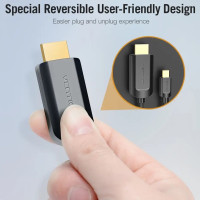 Кабель Vention Type-C to HDMI 4K 30Hz Cable 1M Black (CGUBF)