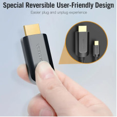 Кабель Vention Type-C to HDMI 4K 30Hz Cable 1M Black (CGUBF)