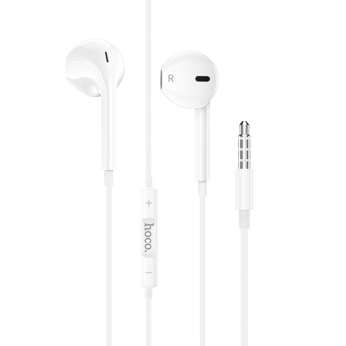 Навушники дротові HOCO M101 Crysta (3.5mm) White