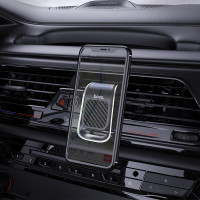Автотримач для телефона HOCO CA74 Universe air outlet magnetic car holder Black+Silver