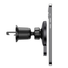 Автотримач для телефона з БЗП HOCO CA85 Ultra-fast magnetic wireless charging car holder Black