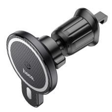 Автотримач для телефона з БЗП HOCO CA85 Ultra-fast magnetic wireless charging car holder Black