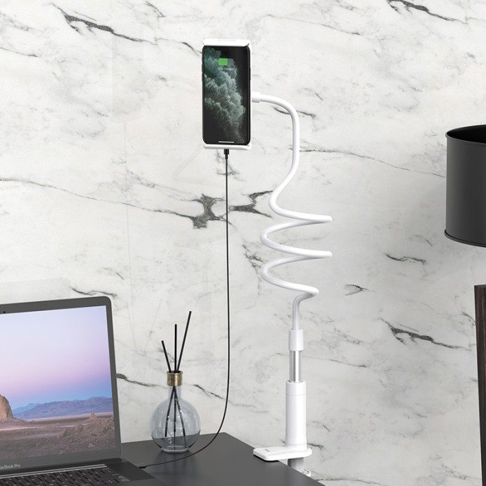 Тримач для телефона HOCO PH24 Balu tablet PC stand Silver+White