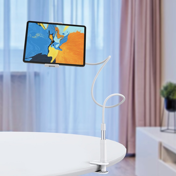 Тримач для телефона HOCO PH24 Balu tablet PC stand Silver+White