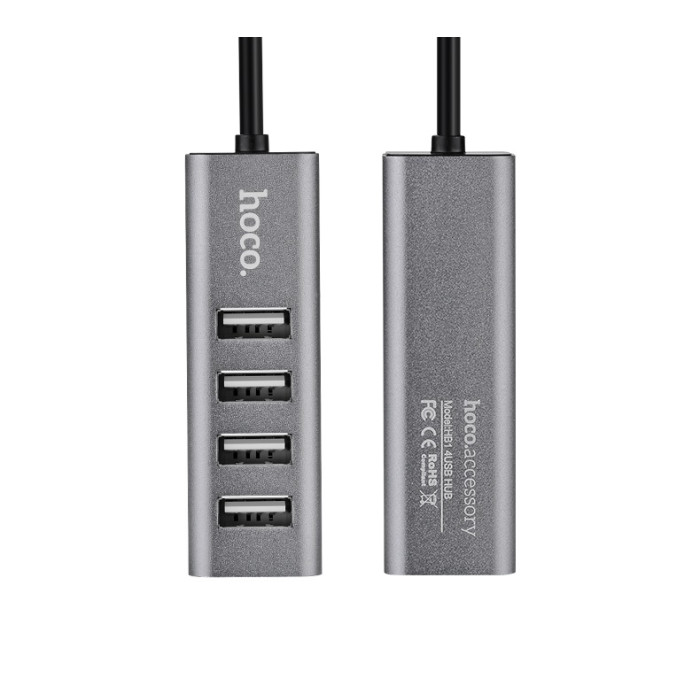 USB-хаб HOCO HB1 4USB Line machine Tarnish