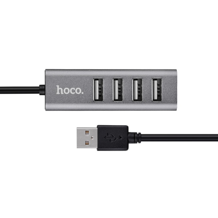 USB-хаб HOCO HB1 4USB Line machine Tarnish