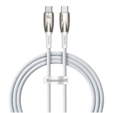Кабель Baseus Glimmer Series Fast Charging Data Cable Type-C to Type-C 100W 1m White