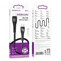 Кабель BOROFONE BX98 Type-C to Type-C Superior 60W charging data cable Black
