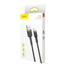 Кабель Baseus Cafule Cable USB For Lightning 2.4A 1m Gray+Black