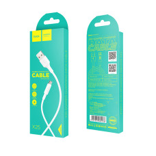 Кабель HOCO X25 USB to Micro 2A, 1m, PVC, PVC connectors, White