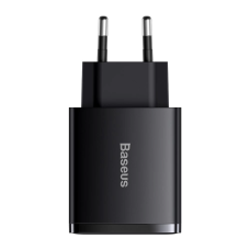 Мережевий зарядний пристрій Baseus Compact Quick Charger 2U+C 30W EU Black