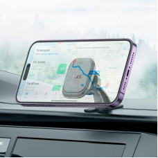 Автотримач для телефона HOCO H30 Brilliant magnetic car holder(center console) Black