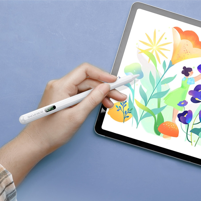Стилус BOROFONE BG101 Active capacitive pen with digital display pad dedicated White