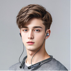 Бездротові спортивні навушники ACEFAST N5 neck hanging wireless earphones Black