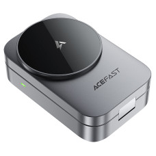 Бездротовий зарядний пристрій ACEFAST E22 Desktop 3-in-1 Wireless Charging holder Metal Gray