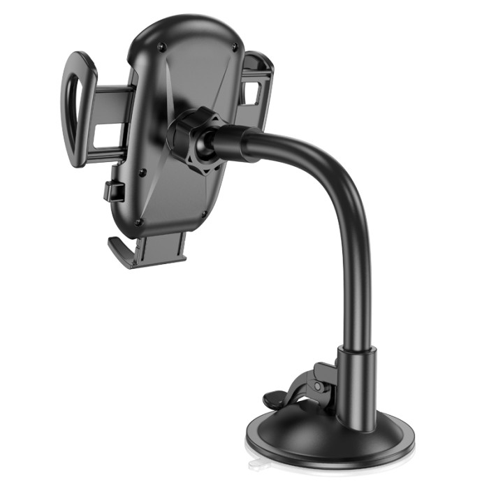 Автотримач для телефона HOCO H10 General car holder(windshield) Black