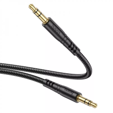 Аудіокабель HOCO UPA24 3.5mm male to 3.5mm male, nylon braid, 1m, Black
