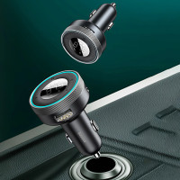 АЗП з FM-модулятором Baseus Enjoy Car Wireless MP3 Charger (Wireless 5.0+5V/3.4A) Black