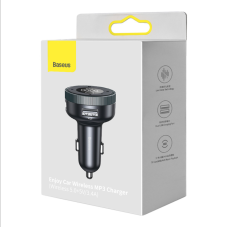 АЗП з FM-модулятором Baseus Enjoy Car Wireless MP3 Charger (Wireless 5.0+5V/3.4A) Black