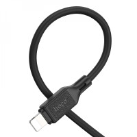 Кабель HOCO X90 Cool silicone charging data cable for iP Black