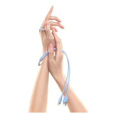 Кабель Baseus Jelly Liquid Silica Gel Fast Charging Data Cable USB to iP 2.4A 2m Blue