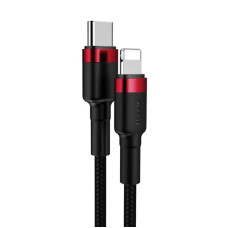 Кабель Baseus Cafule Cable Type-C to iP PD 20W 1m Red+Black