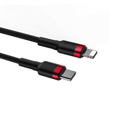 Кабель Baseus Cafule Cable Type-C to iP PD 20W 1m Red+Black
