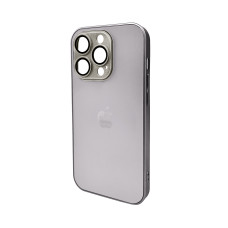 Чохол для смартфона AG Glass Matt Frame Color Logo for Apple iPhone 14 Pro Titanium Grey