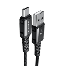 Кабель ACEFAST C1-04 USB to Type-C 3A, 1.2m, nylon aluminum connectors, Black