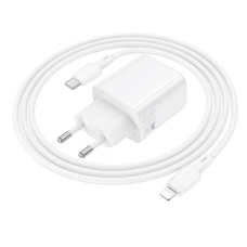 Мережевий зарядний пристрій BOROFONE BN28 Fuente single port PD30W charger (EU) White