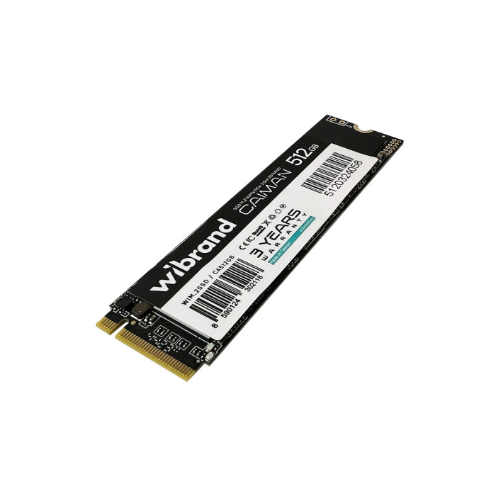 Накопичувач SSD M.2 Wibrand Caiman 512GB NVMe 2280 PCIe 3.0 3D NAND