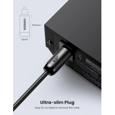 Аудіокабель UGREEN AV122 S/PDIF male to S/PDIF male, Toslink Optical Audio Cable, 2m Black