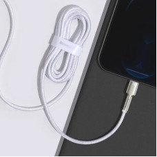 Кабель Baseus Cafule Series Metal Data Cable USB to IP 2.4A 1m White