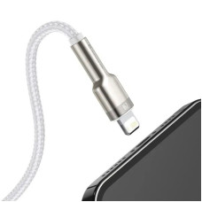 Кабель Baseus Cafule Series Metal Data Cable USB to IP 2.4A 1m White