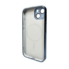 Чохол для смартфона AG Glass Sapphire Frame MagSafe Logo for Apple iPhone 15 Sierra Blue