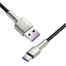 Кабель Baseus Cafule Series Metal Data Cable USB to Type-C 66W 0.25m Black